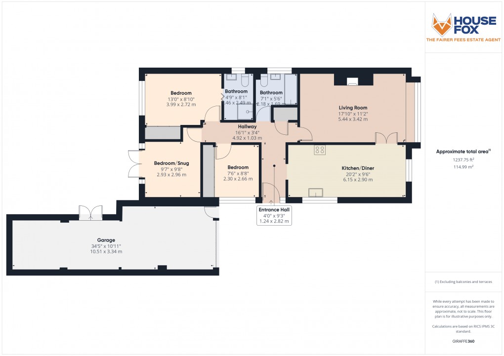 Floorplan for Maidstone Grove, Bleadon Hill, Weston-Super-Mare, Somerset