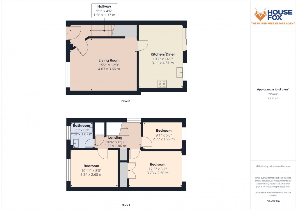 Floorplan for Charlock Road, Weston-Super-Mare, Somerset