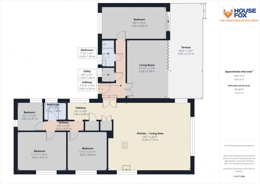 Floorplan for Steart Drive, Burnham-on-Sea, Somerset