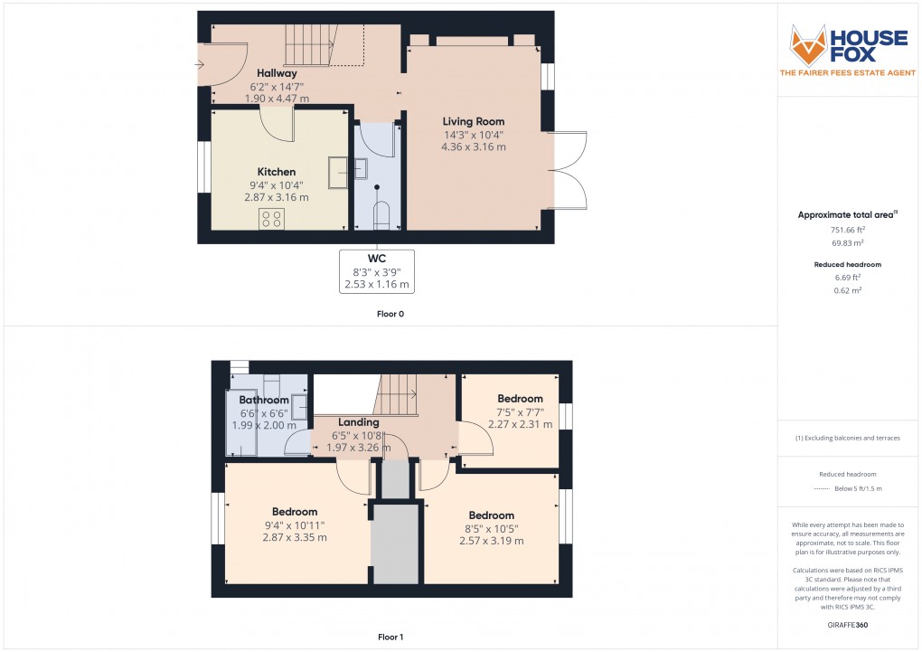 Floorplan for Elborough, Weston-Super-Mare, Somerset