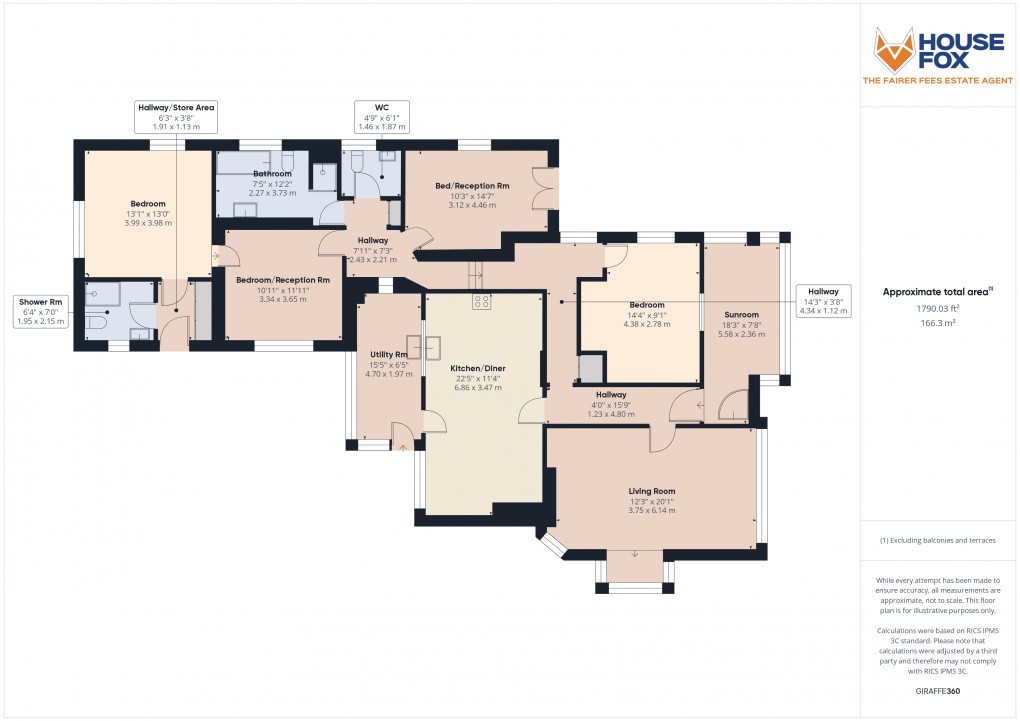 Floorplan for Bleadon Hill, Weston-Super-Mare, Somerset