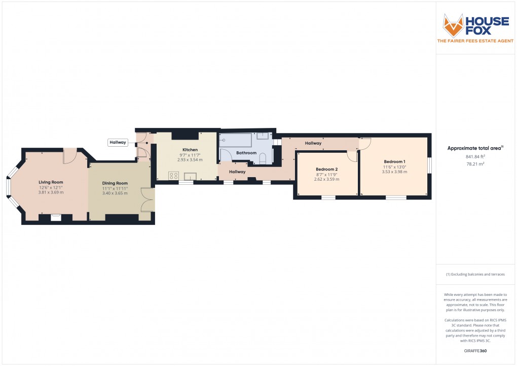 Floorplan for Brighton Road, Weston-Super-Mare, Somerset