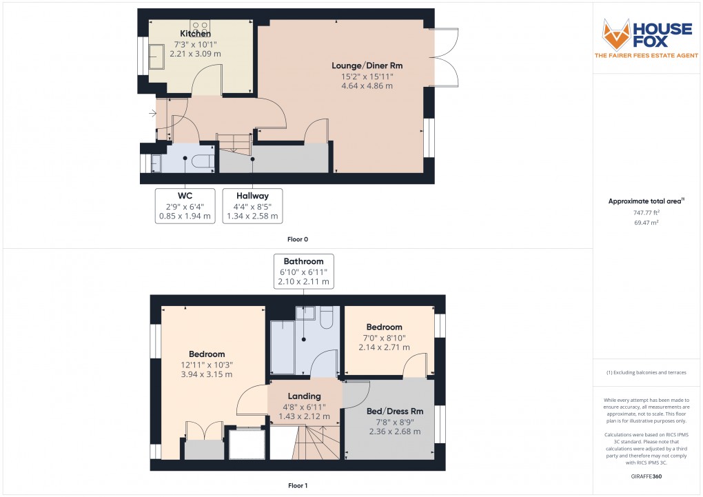 Floorplan for Locking, Weston-Super-Mare, Somerset