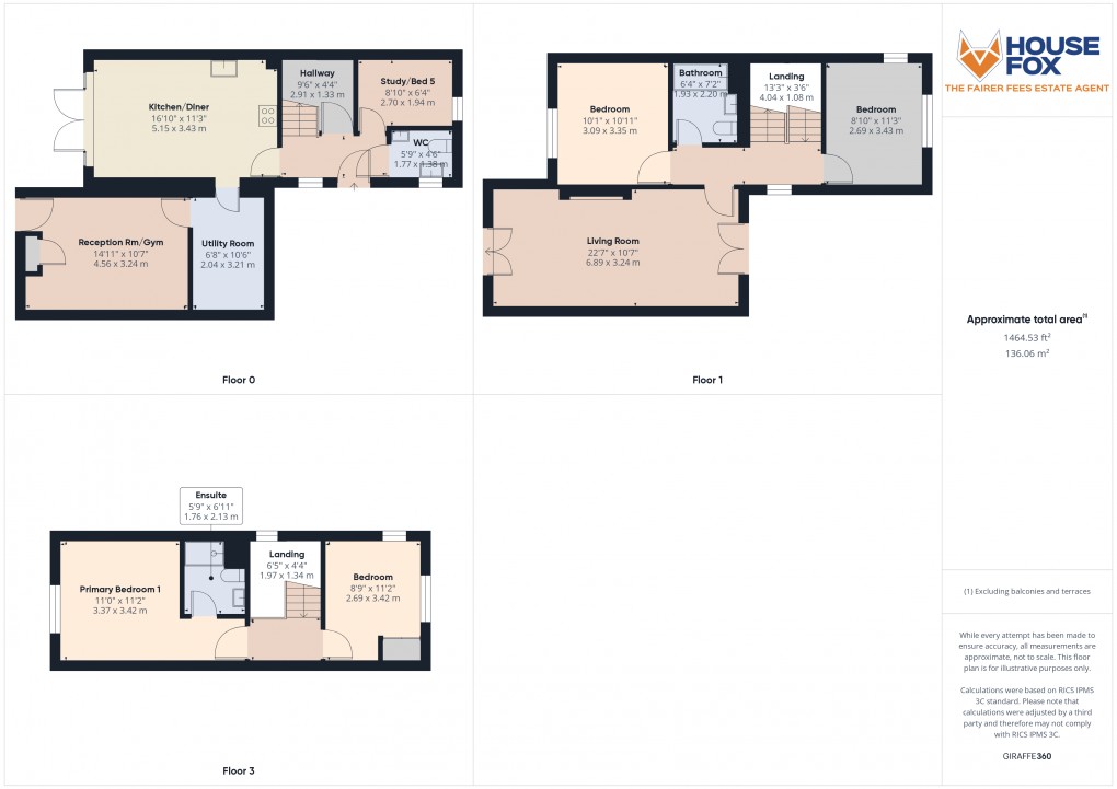 Floorplan for Locking, Weston-Super-Mare, Somerset