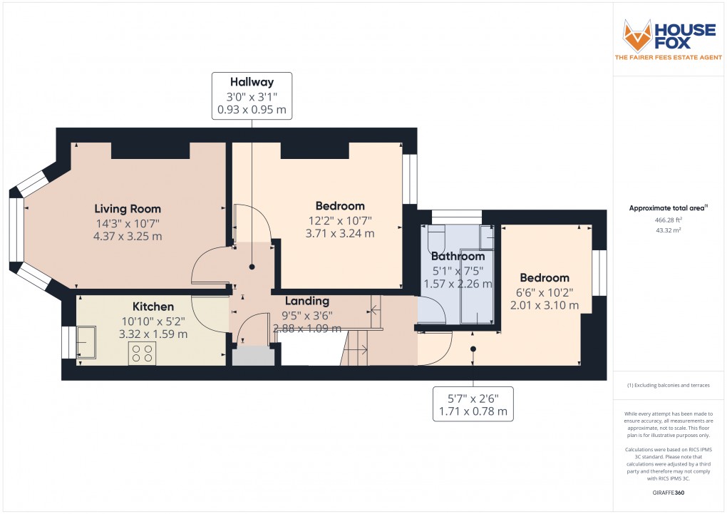 Floorplan for Amberey Road, Weston-Super-Mare, Somerset