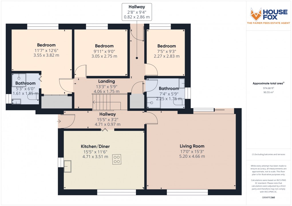 Floorplan for Faversham Drive, Weston-Super-Mare, Somerset